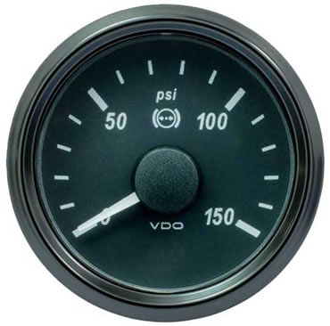 VDO SingleViu Brake Pressure Gauge 150PSI
